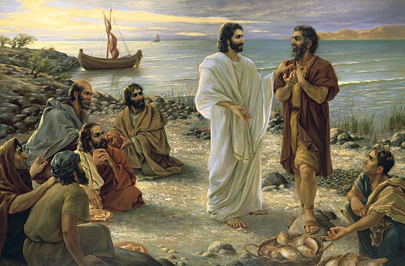 Jesus e os discípulos junto ao mar