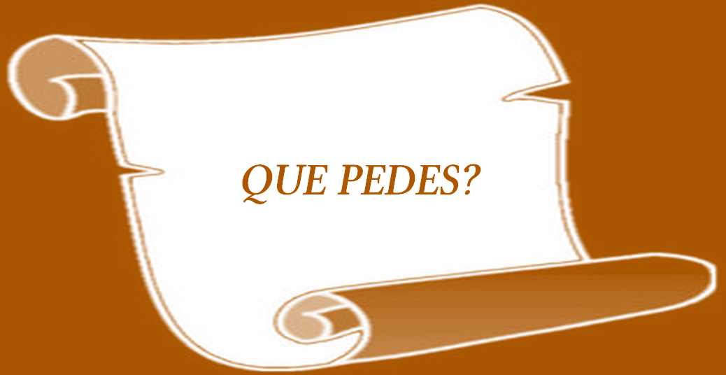 Que pedes?