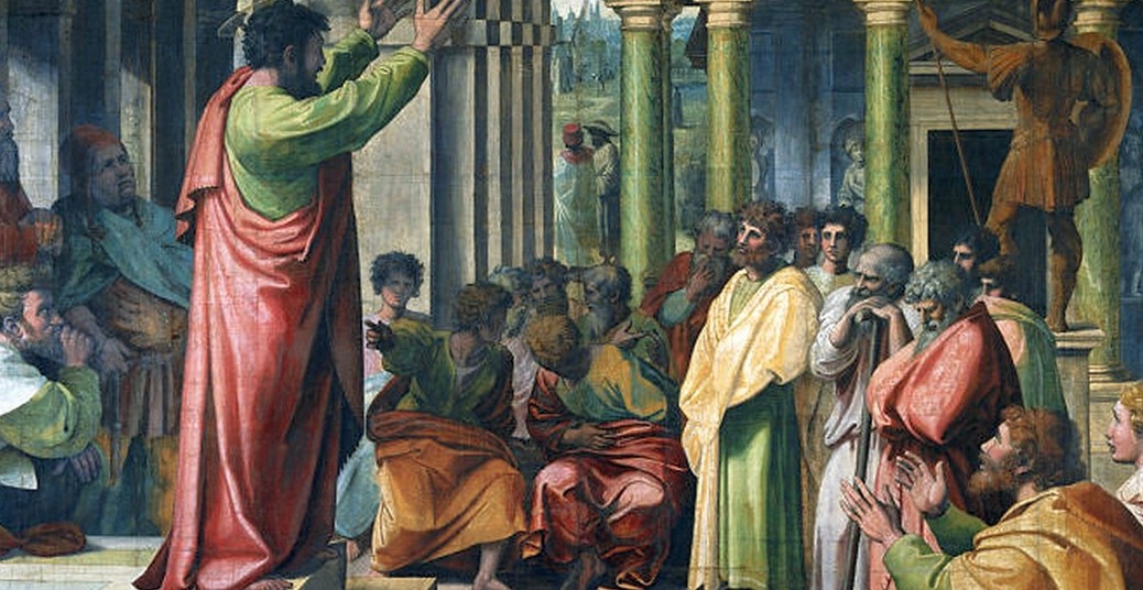 Paulo pregando em Atenas