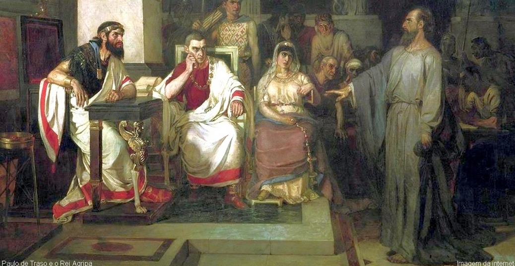 Paulo de Tarso prega ao Rei Agripa