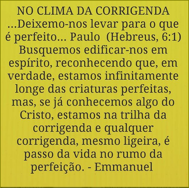 No clima da corrigenda