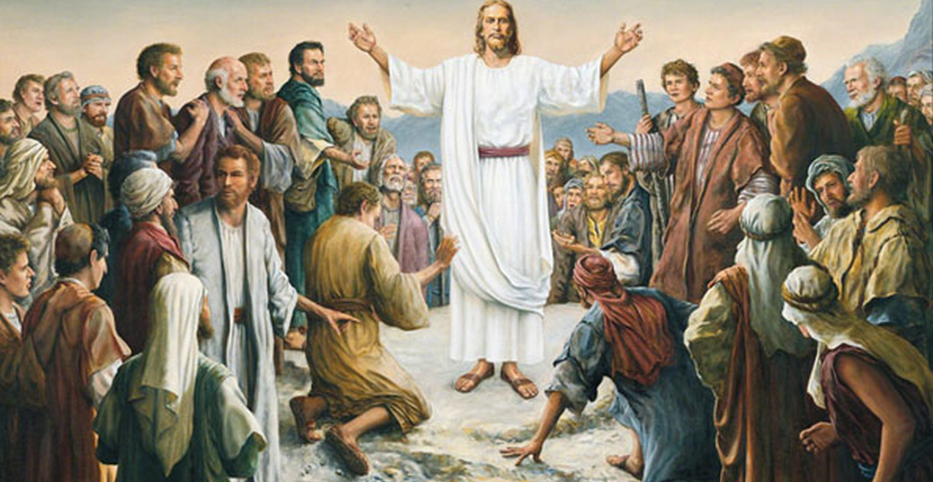 Jesus aparece a multidão