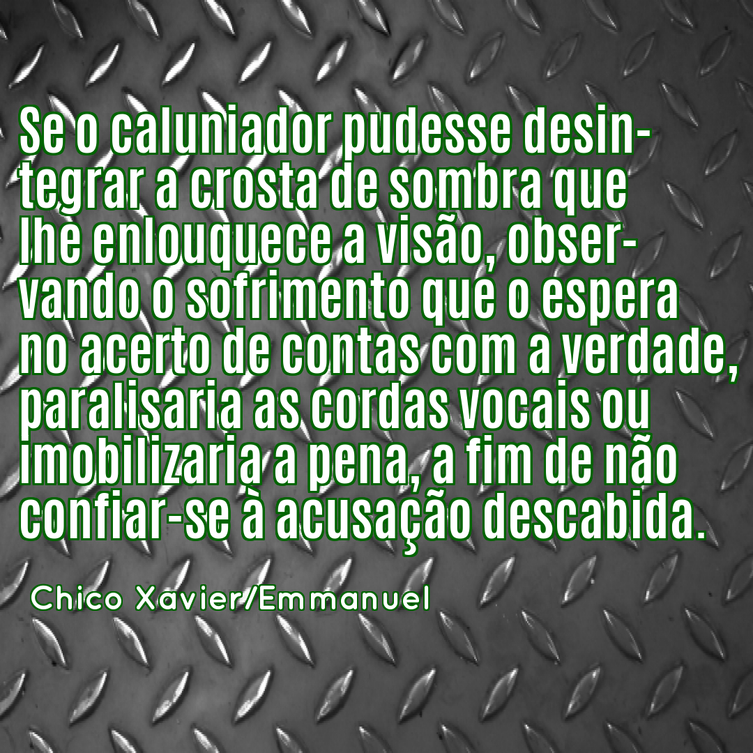 O caluniador – Site Espírita