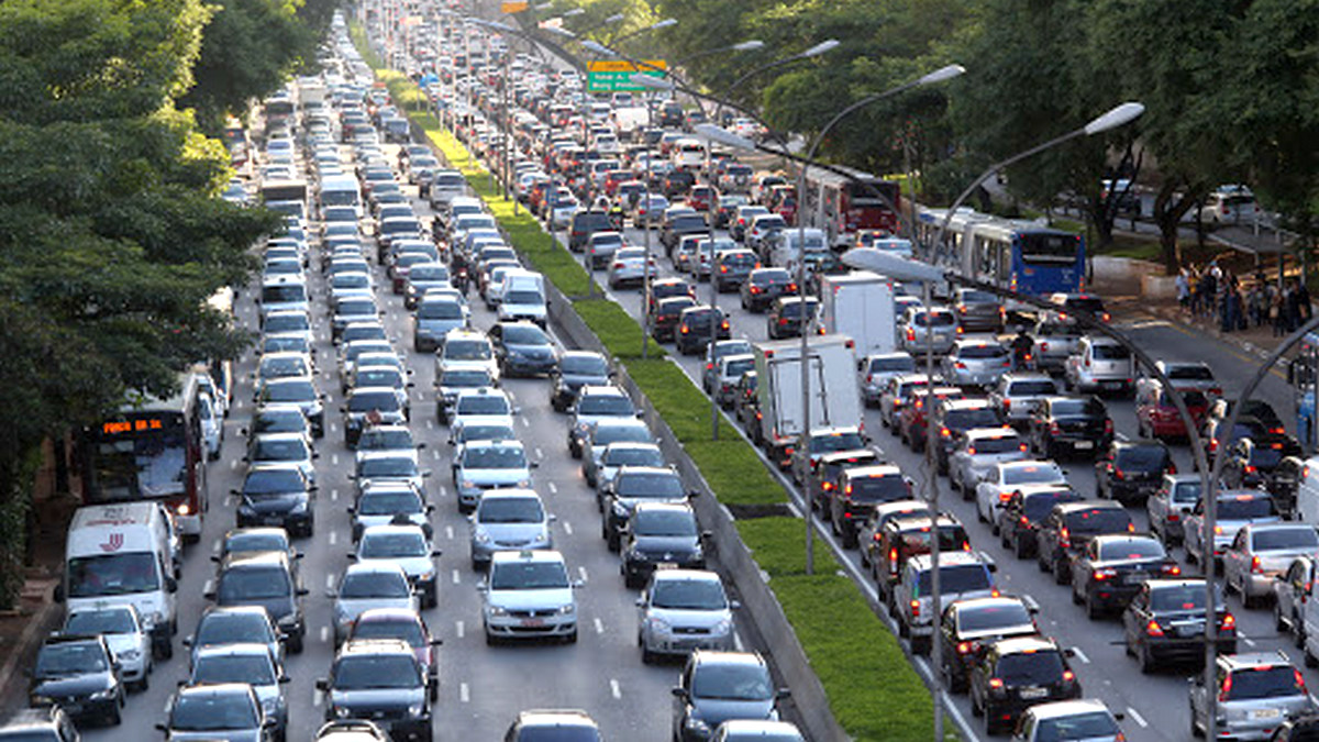 Trafego intenso em São Paulo