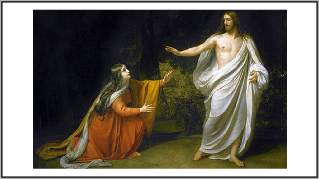 Jesus aparece a Maria de Magdala